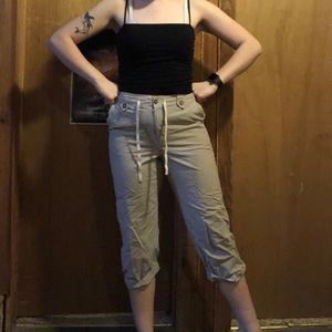 Vintage Capris Pants With Stripes (Size 8)